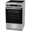 Gorenje GECS5C70XA Herd Freistehender Herd Elektro Glaskeramik-Kochfeld Edelstahl