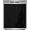 Gorenje GECS5C70XA Herd Freistehender Herd Elektro Glaskeramik-Kochfeld Edelstahl