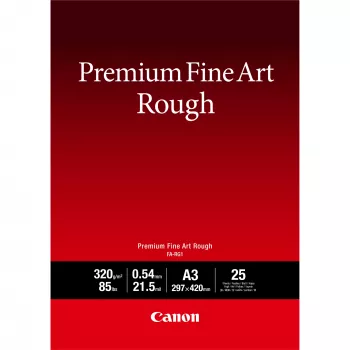 Canon FA-RG1 Premium Fine Art Rough Papier, A3, 25 Blatt, 320 g/m², A3, 25 Blatt, 540 µm