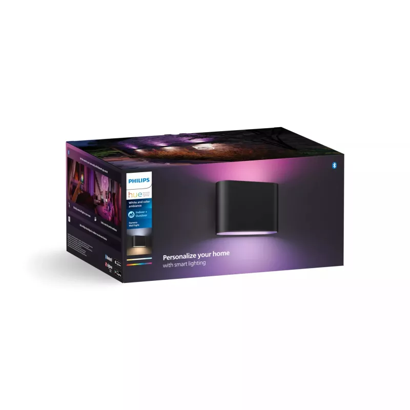 Wandleuchte Philips Hue Dymera Schwarz LED Innen/Außen 160 mm, 220–240V