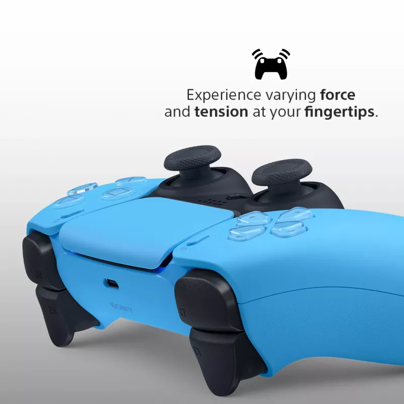 Gamepad Sony DualSense v3 Blau — Bluetooth/USB, USB-C, integrierter Akku, PlayStation 5 kompatibel