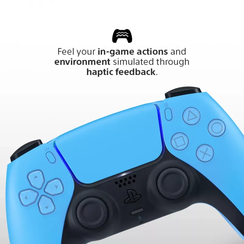 Gamepad Sony DualSense v3 Blau — Bluetooth/USB, USB-C, integrierter Akku, PlayStation 5 kompatibel