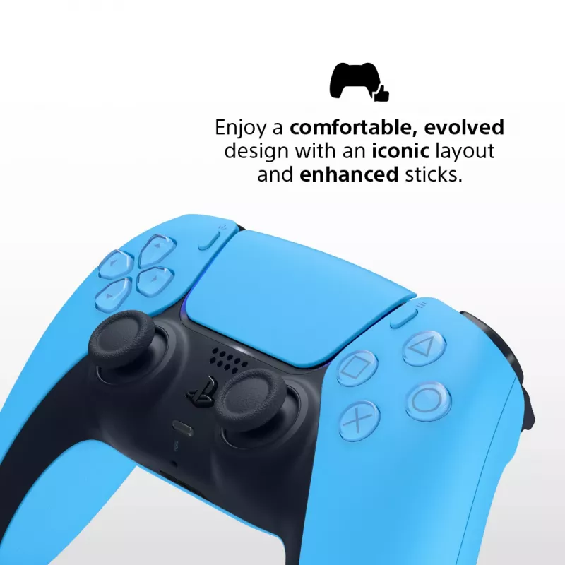 Gamepad Sony DualSense v3 Blau — Bluetooth/USB, USB-C, integrierter Akku, PlayStation 5 kompatibel
