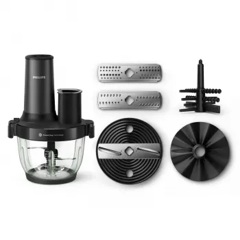 Philips 5000 Serie HR1507/00 elektrischer Zerkleinerer 2 L 650 W Schwarz