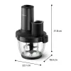 Philips 5000 Serie HR1507/00 elektrischer Zerkleinerer 2 L 650 W Schwarz