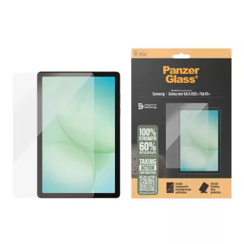 Gehärteter Displayschutz PanzerGlass für Samsung Galaxy Tab A11+ / Tab A9+ — Ultra-Wide Fit, PET, transparent