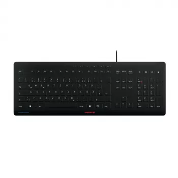 Tastatur CHERRY Stream JK-8502DE-2 USB QWERTZ Deutsch Schwarz Kabelgebunden 115 Tasten