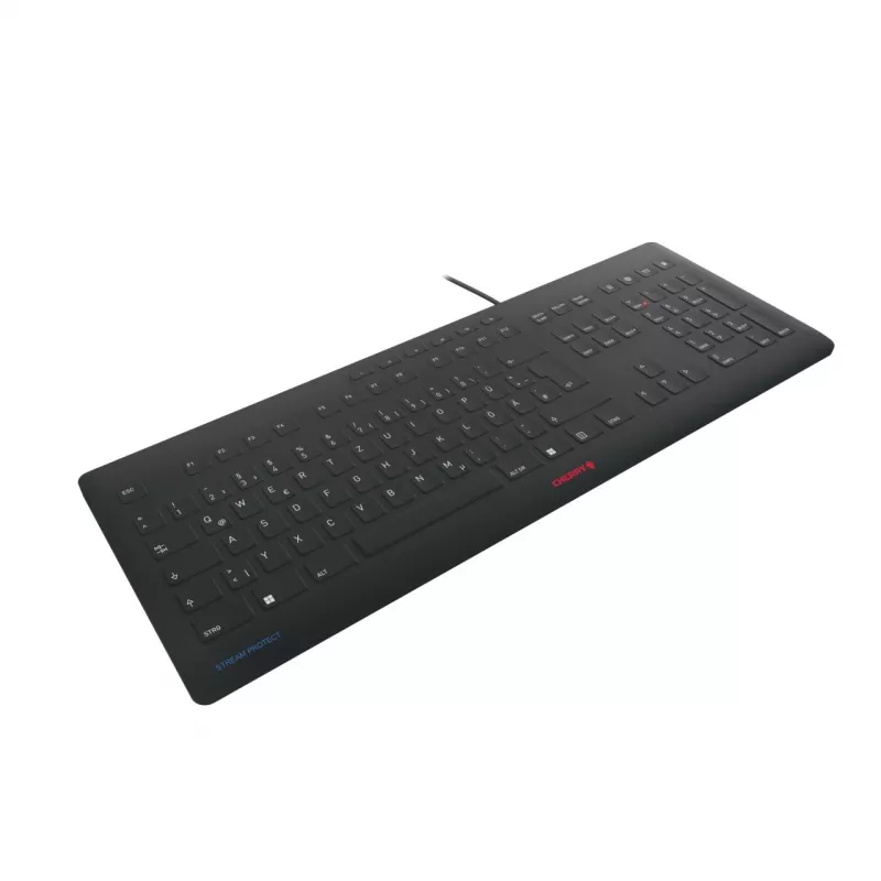 Tastatur CHERRY Stream JK-8502DE-2 USB QWERTZ Deutsch Schwarz Kabelgebunden 115 Tasten