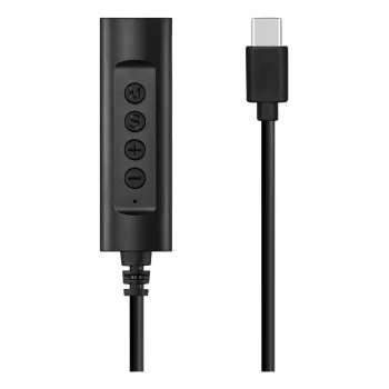 Sandberg Headset USB-C Controller, 1,5 m, Controller, 25 g, Schwarz