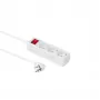 Microconnect GRU0033WS Steckdosenleiste 3 m 3 Schutzkontakt-Steckdose(n) Weiß