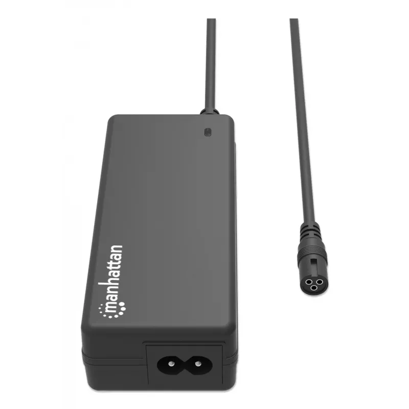 Manhattan Universal Notebook/Laptop EU-Netzteil, 65 W, automatisch mit 9 Steckerspitzen, kompatibel mit den meisten Laptops, ideal als Ersatznetzteil, EU-Netzkabel, kompatibel mit unter anderem: Acer, Asus, Dell, Fujitsu, HP, Lenovo, Samsung, Toshiba und mehr