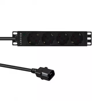 Rack-PDU Lanview LVR-2MSCH-SCH-C13-4 – Lanview Stromverteilereinheit Modell LVR-2MSCH-SCH-C13-4