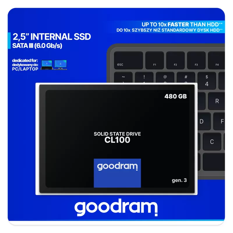 Goodram CL100 gen.3 480 GB 2,5 Zoll Serial ATA III 3D NAND