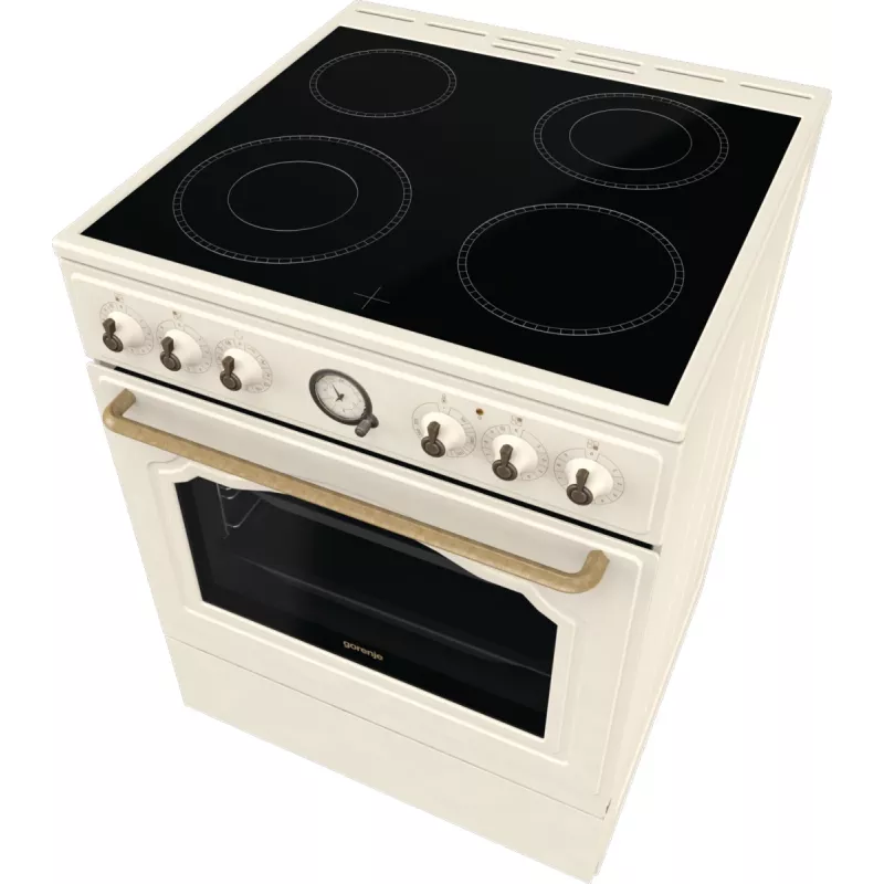 Gorenje GECS6B70CLI Freistehender Herd Glaskeramikkochfeld Beige
