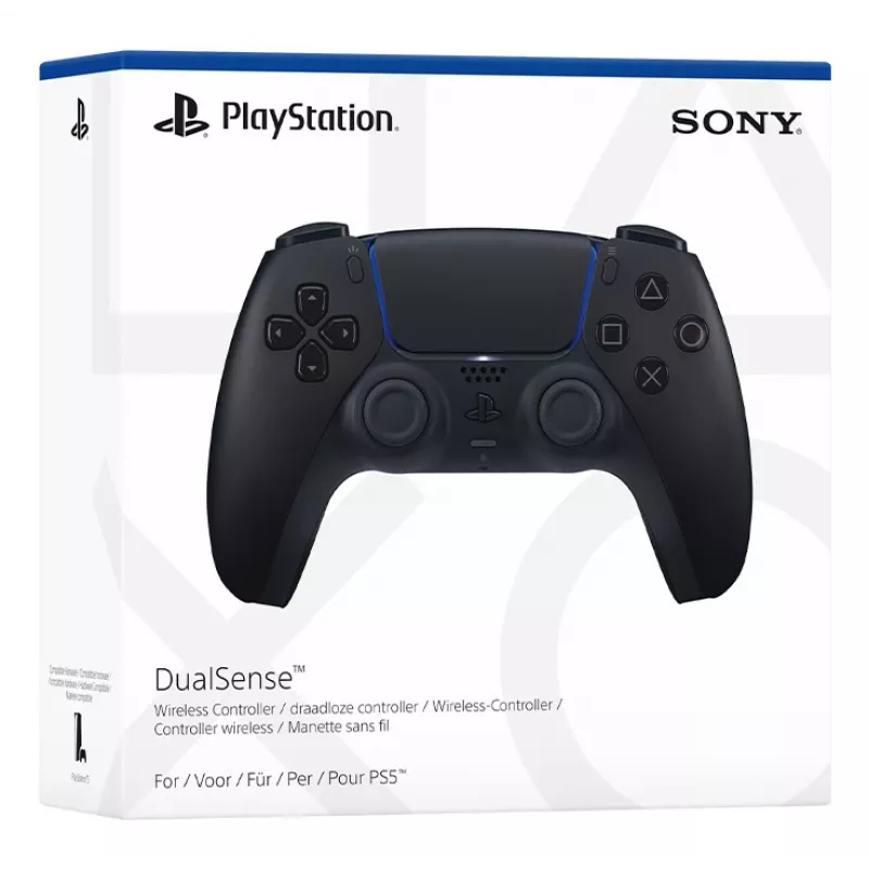 Gamepad Sony DualSense v3 Schwarz — Bluetooth/USB, PS5, integrierter Akku, USB-C, kabelgebunden & kabellos