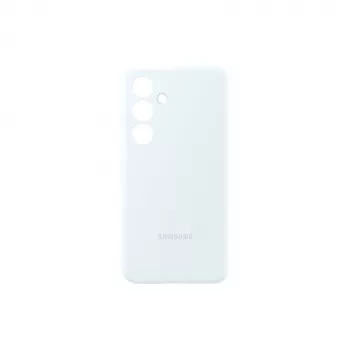 Smartphone-Silikonhülle Samsung Galaxy S24 – Weiß, für 6,2-Zoll-Bildschirme