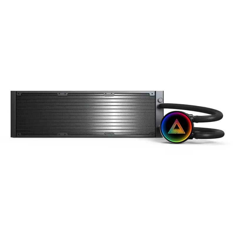Montech LightFlow ARGB 360 Prozessor All-in-One-Flüssigkeitskühler 12 cm Schwarz 1 Stk.