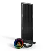 Montech LightFlow ARGB 360 Prozessor All-in-One-Flüssigkeitskühler 12 cm Schwarz 1 Stk.