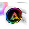 Montech LightFlow ARGB 360 Prozessor All-in-One-Flüssigkeitskühler 12 cm Schwarz 1 Stk.