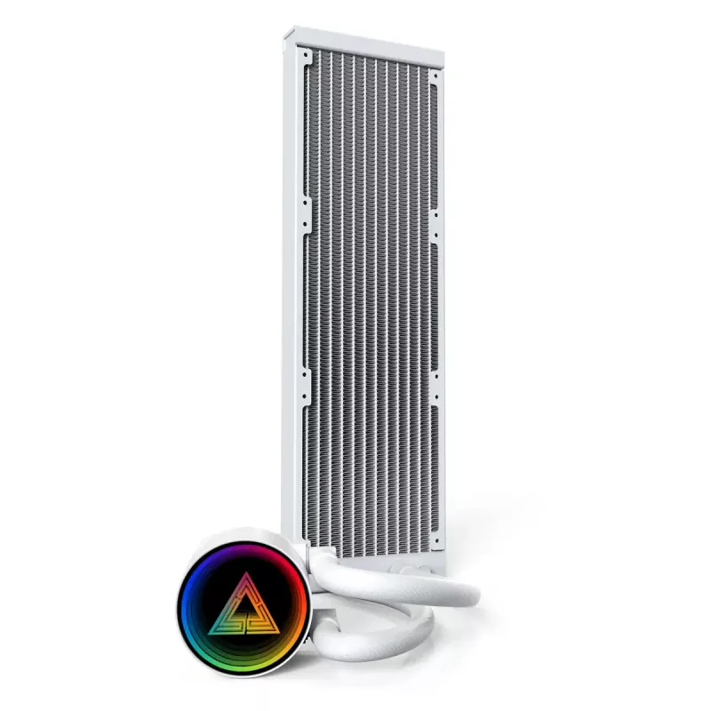 Montech LightFlow ARGB 360 Prozessor All-in-One-Wasserkühlung 12 cm Weiß 1 Stk.