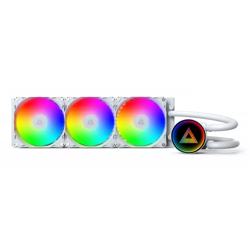 Montech LightFlow ARGB 360 Prozessor All-in-One-Wasserkühlung 12 cm Weiß 1 Stk.