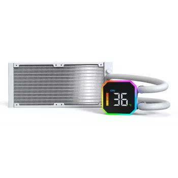 Montech HyperFlow Digital 240 Prozessor All-in-one-Flüssigkeitskühler 12 cm Weiß 1 Stück
