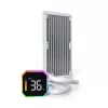 Montech HyperFlow Digital 240 Prozessor All-in-one-Flüssigkeitskühler 12 cm Weiß 1 Stück