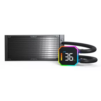 Montech HyperFlow Digital 240 Prozessor All-in-One-Flüssigkeitskühler 12 cm Schwarz 1 Stk.