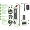 APC APDU9981EU3 Stromverteilungseinheit (PDU) 24 AC-Ausgänge 0U Schwarz