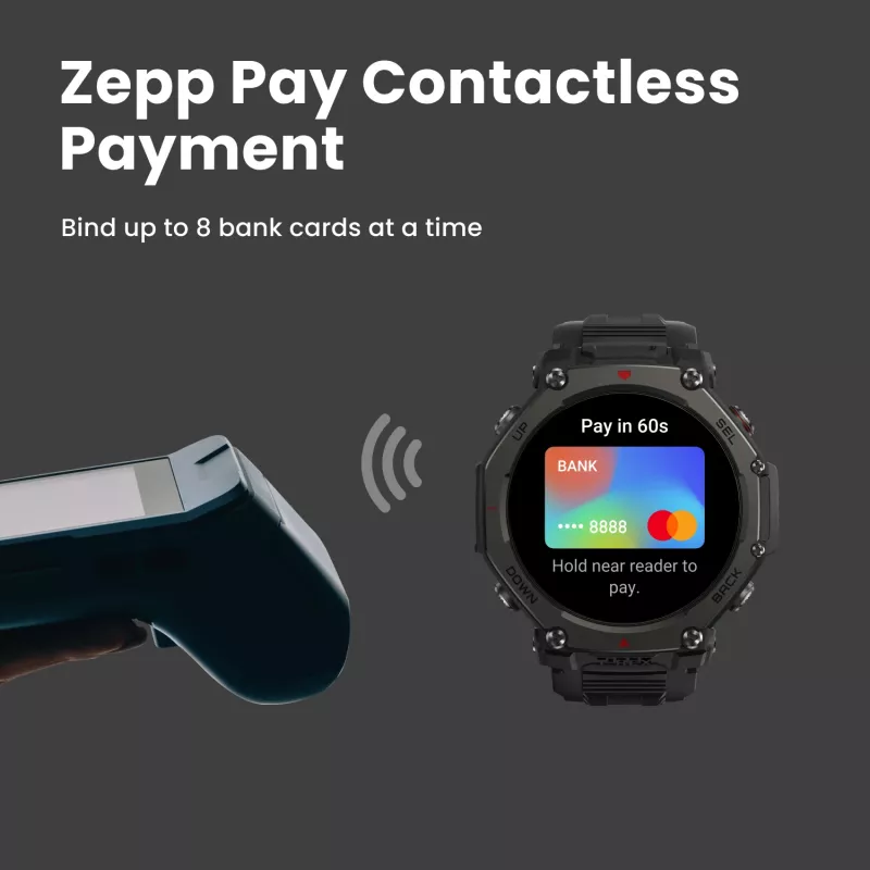 Smartwatch Amazfit T-Rex 3 Pro AMOLED 1,5 Zoll GPS Wi-Fi 700 mAh