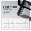 Axagon STND-LAB Aluminium-Laptophalterung Größe 10 Zoll–17,3 Zoll. Achtfach verstellbare Höhe und Winkel. Schwarze Version.