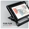 Axagon STND-LAB Aluminium-Laptophalterung Größe 10 Zoll–17,3 Zoll. Achtfach verstellbare Höhe und Winkel. Schwarze Version.
