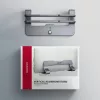 Axagon STND-VG Aluminiumständer für vertikales Einstecken von Laptops 10 Zoll–17,3 Zoll. Einstellbare Schlitzbreite 9,5–25,5 mm. Graue Version.