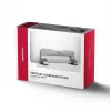Axagon STND-VG Aluminiumständer für vertikales Einstecken von Laptops 10 Zoll–17,3 Zoll. Einstellbare Schlitzbreite 9,5–25,5 mm. Graue Version.