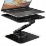 Laptop-Ständer AXAGON STND-LRB — Aluminium, 360°-Drehung, für 10 Zoll–17,3 Zoll, einstellbare Höhe bis 26 cm, Neigung 0–180°, schwarz