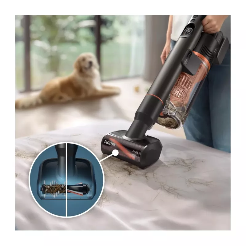 Philips XC7163/01 Stabstaubsauger/Elektrobesen 2-in-1-Stabstaubsauger Akku Trocken&Nass Beutellos 0,6 l Blau