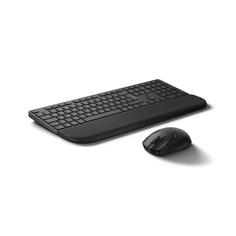 Tastatur- und Maus-Set HP Multi-Device USB/Bluetooth PR585C mit Handballenauflage, schwarz, Maus inklusive