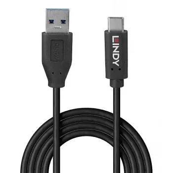 Lindy 36971 USB-Kabel USB 3.2 Gen 2 (3.1 Gen 2) 1 m USB A USB C Schwarz
