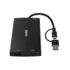 Lindy 43430 Videokabel-Adapter 0,11 m USB Type-C 2 x HDMI Schwarz