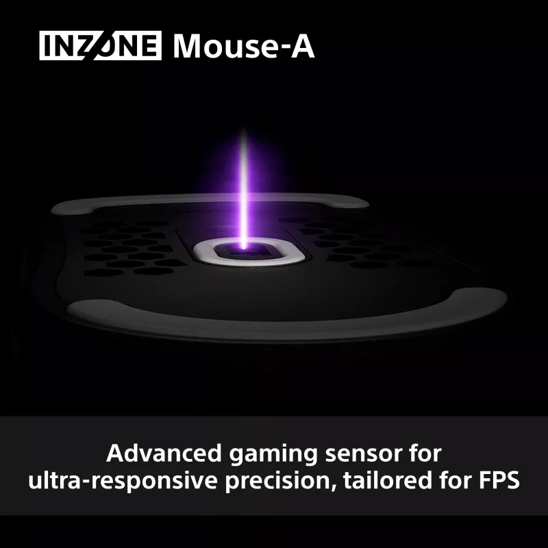 Kabellose Gaming-Maus Sony INZONE Rechtshändig RF Optisch 30000 DPI, 70G Beschleunigung, Rad-Scrollen