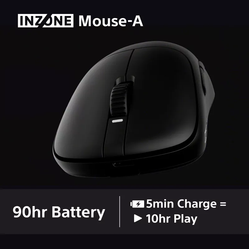 Kabellose Gaming-Maus Sony INZONE Rechtshändig RF Optisch 30000 DPI, 70G Beschleunigung, Rad-Scrollen