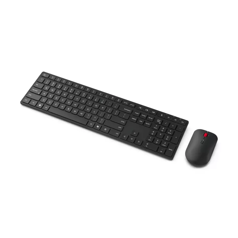 Lenovo Multi-Mode Pro Combo Tastatur und Maus 6000-Litauisch | Tastatur-Maus-Set | Kabellos | Maus inklusive | Litauisch | Bluetooth | Eclipse Schwarz