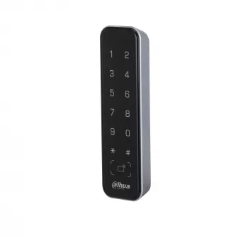 Zutrittskontrollleser DAHUA ASR2201A-D, schwarz — 12 V DC, 1,7 W typisch, 135×40×15 mm