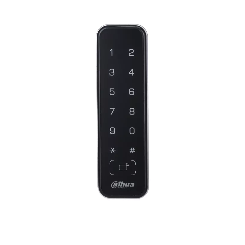 Zutrittskontrollleser DAHUA ASR2201A-D, schwarz — 12 V DC, 1,7 W typisch, 135×40×15 mm