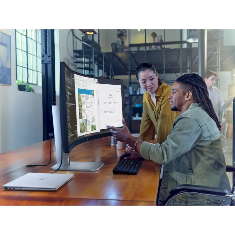 HP Series 5 Pro 49 Zoll DQHD Konferenzmonitor - 549pm, 124,5 cm (49 Zoll), 5120 x 1440 Pixel, Dual QHD, LCD, 5 ms, Schwarz