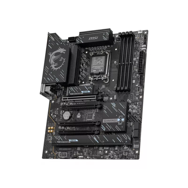 Motherboard MSI Z890 Gaming WiFi — Intel Z890 ATX, LGA1851 (S1851), DDR5, 4x DIMM, Wi‑Fi 7, 2.5GbE, 3x M.2