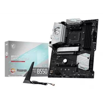 Motherboard MSI B550 GAMING WIFI ATX — AMD B550, Socket AM4, DDR4, 4 DIMM, 128 GB, Wi‑Fi 5, Gigabit LAN