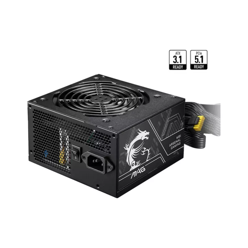 Netzteil MSI MAG A650BN PCIE5 II 650W 20+4 pin ATX 80 PLUS Bronze Schwarz