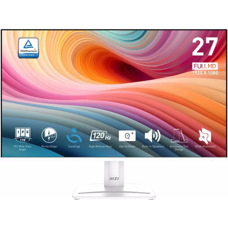 MSI Pro MP275W E2 Computermonitor 68,6 cm (27 Zoll) 1920 x 1080 Pixel Full HD LED Weiß