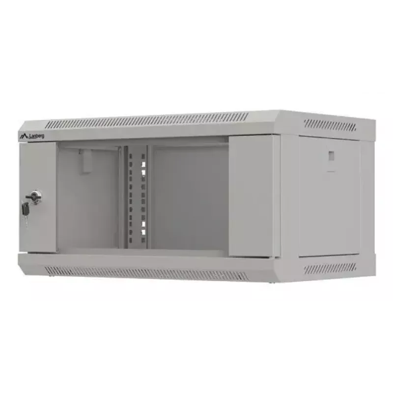 Wandmontierter Rack-Schrank LANBERG WF03-5304-10S, 4U, 60 kg, grau, 281x540x350 mm